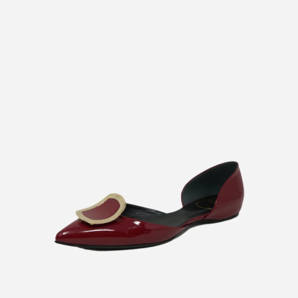 Roger Vivier Red Patent Ballet Flats